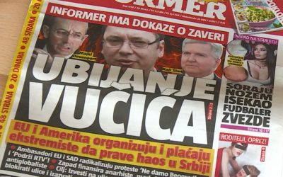 Vučić több mint 1100 alkalommal szerepelt a kormánypárti lapok címlapján