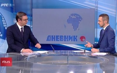Vučić: Meneszteném az RTS vezetőségét, a köztévé túlságosan egyoldalú lett
