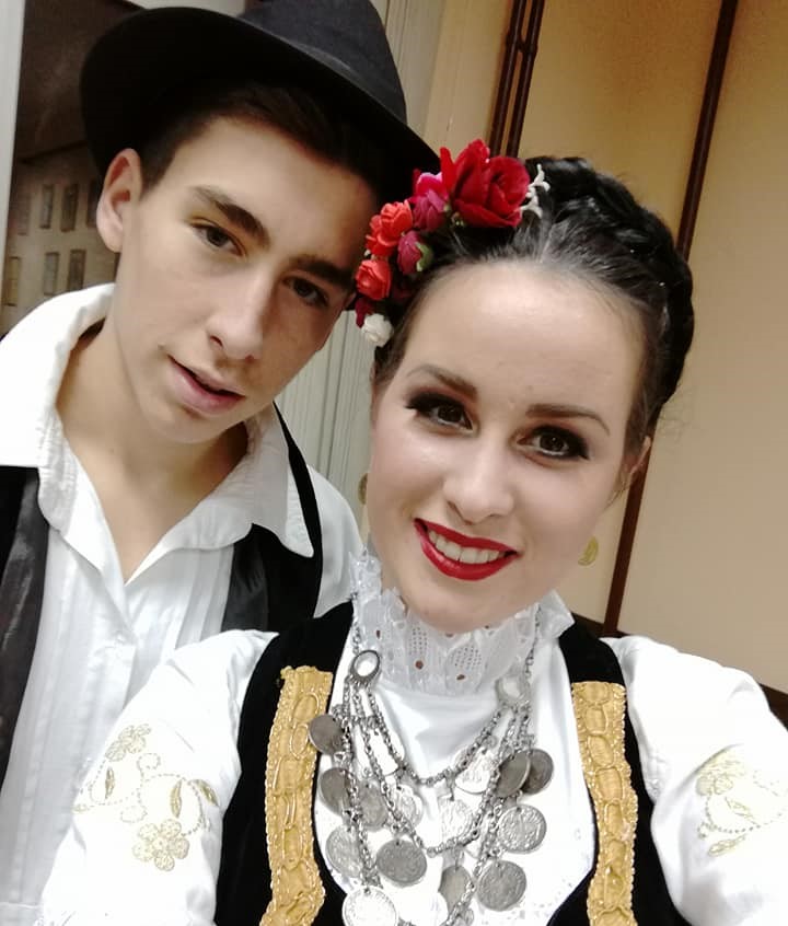 Mira Arizanović és táncpartnere már nagyon várják, hogy újra rendes körülmények között próbálhassanak és hogy újra felléphessenek (forrás: Mira Arizanović)