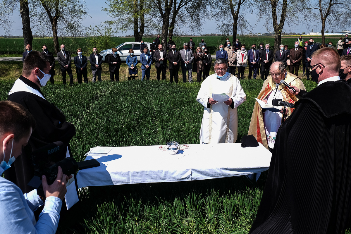 A keresztény egyházak képviselői közösen szentelték meg az idei búzát (Fotó: Révész Róbert)