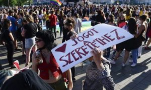 tüntetés Budapest - MTI