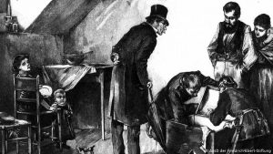 Amikor veszélyes volt szocialistának lenni Németországban: házkutatás a szocialista-ellenes törvények idején (Illusztráció: Friedrich-Ebert Stiftung)