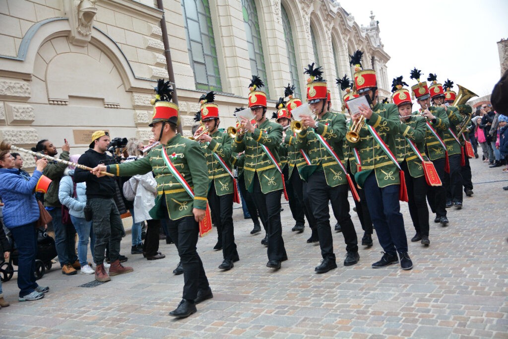 A budai várban egész nap programok várták a közönséget. Budapest, 2022. március 15. (Fotó: Szappanos Veronika/SZMSZ)