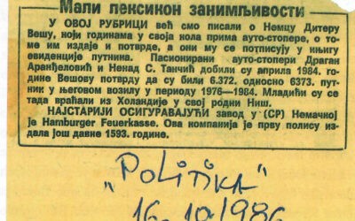 Egy újabb jugonosztalgikus jegyzet