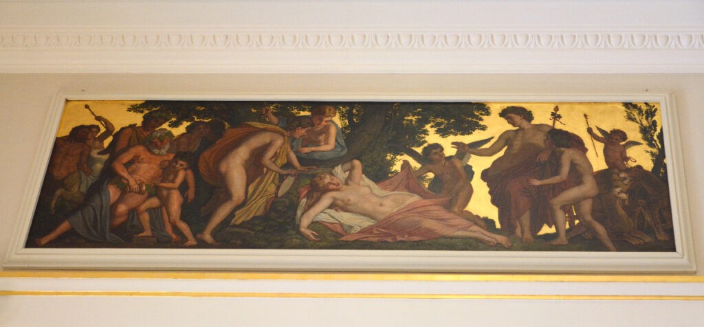 Az Empire-szalon frízeit a felújítások során Lotz Károly készítette