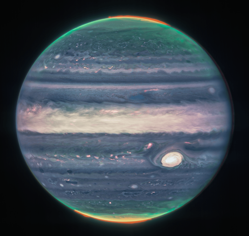Jupiter (Fotó: Forrás: NASA, ESA, CSA, Jupiter ERS Team)