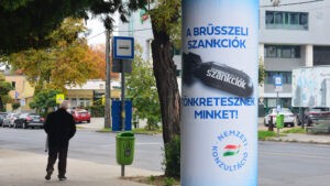 A legújabb „nemzeti konzultációs" hazugság plakátjai Budapesten (Fotó: Szappanos Veronika/SZMSZ)