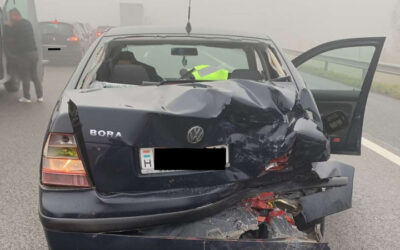 Útlezárás van az M5-ös autópálya Szeged felé vezető oldalán