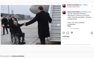 Miloš Zeman megérkezett Belgrádba
