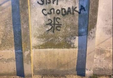 Gyűlöletkeltő falfirkák jelentek meg