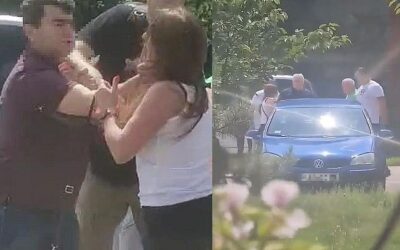 Fojtogatta a buszt tojással megdobáló nőt a pénteki mítingre vezető sofőr (videóval)
