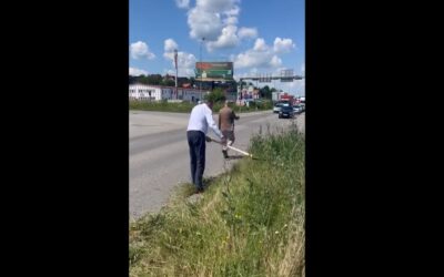 Milorad Dodik az illetékesek helyett kaszálta le a füvet (Videóval)