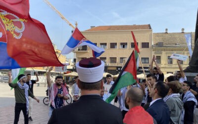 Újvidéken is Palesztina mellett tüntettek A világban több helyen is tüntetnek a palesztinok