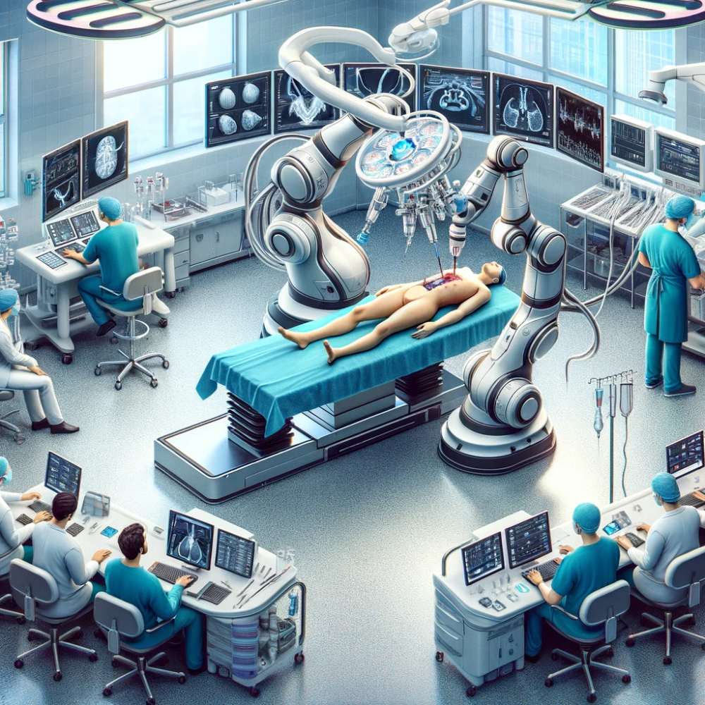 Orvosi robotisztika a Mesterséges Intelligencia szemével - Fotó: Mesterséges Intelligencia DALL-E)
