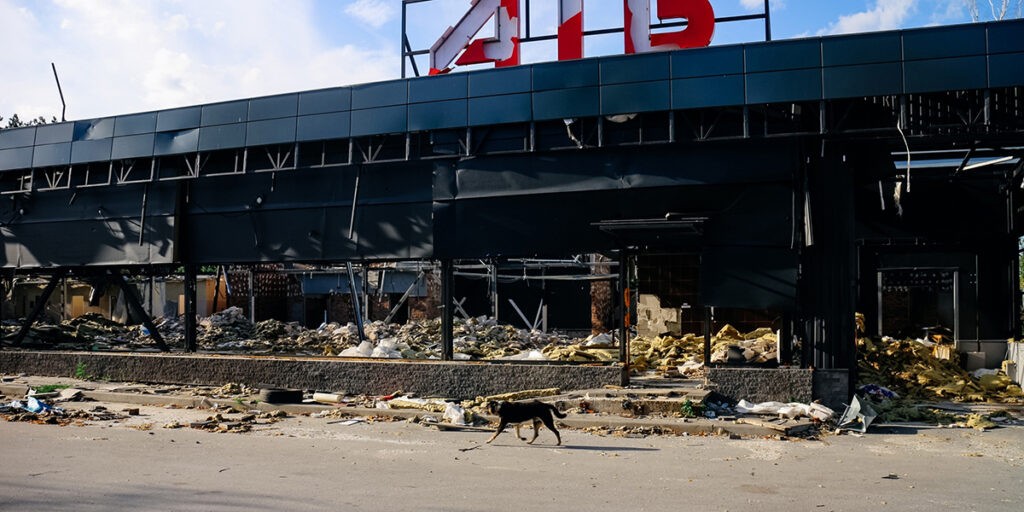 Csernyihiv orosz támadás után (Fotó: Adaa Zagorodnija/Shutterstock)