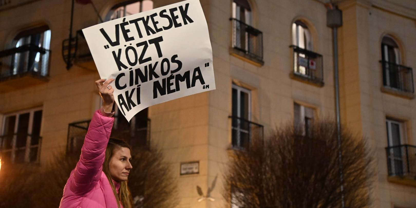 A gyerekekért és az áldozatokért tüntettek. Budapest, Hősök tere, 2024. február 16. (Fotó: Szappanos Veronika/SZMSZ)