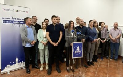 Ezt kínálja a szabadkai ellenzéki összefogás Bemutatta három ponton alapuló programját a Szabadka az erőszak ellen lista