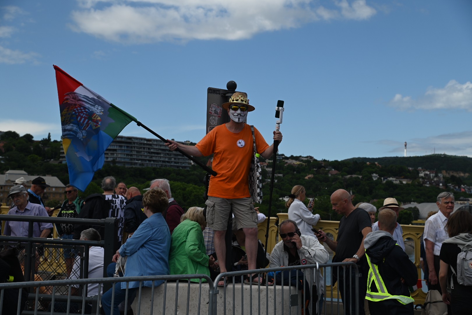 Anonimusz békemenetelő. Budapest, 2024. június 1. (Fotó: Szappanos Veronika/SZMSZ)