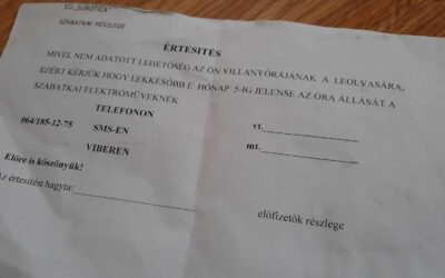 Szabatkai elektrómüveknék lekkésőbb jelense