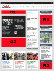 Reklám-elhelyezési lehetőségek a Szabad Magyar Szó címoldalán