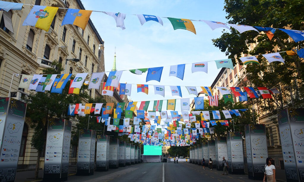 A Városok Sétányán idén sem volt nagy forgalom. Budapest, 2024. augusztus 20. (Fotó: Szappanos Veronika/SZMSZ)