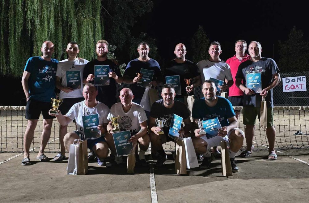 A magyarkanizsai lábtenisz-bajnokság legjobbjai