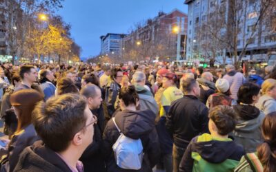 Nagyszabású tüntetés a székvárosban