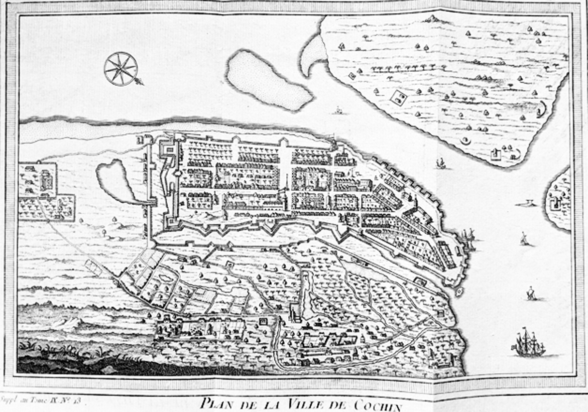 A Koccsi Erőd korhű rajza (térképe)