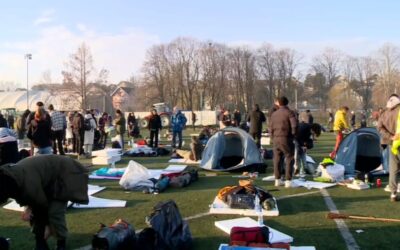 A szabad ég alatt és sátrakban aludtak, de már úton vannak Újvidékre a belgrádi egyetemisták