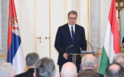 Vučić: 2026-ban már vonattal utazhatunk Belgrádból Pestre, hogy a Váci utcán gulyást ehessünk