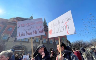 „Sem nem illetékes, sem nem fontos” A szabadkai egyetemisták az egészségügyi dolgozókat is várják a vasárnapi tüntetésen