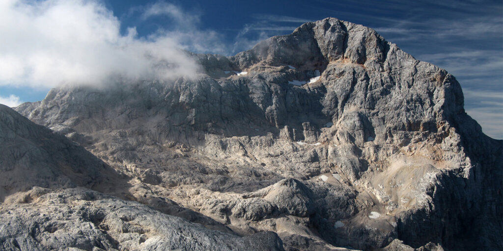 A Triglav gleccser nélkül (Fotó: Miha Pavšek/ZRC SAZU archive, Anton Melik Geographical Institute)