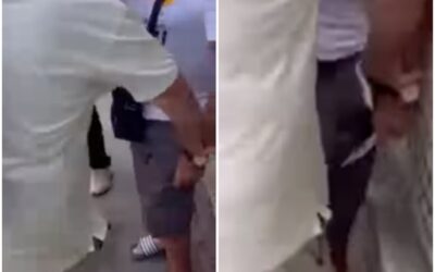 Kést rántott egy férfi a tiltakozás résztvevőire