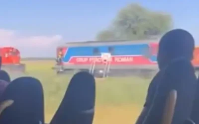 Kigyulladt egy román tehervonat