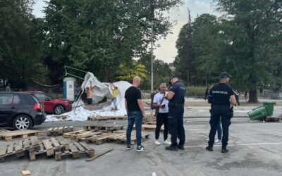 A sátortábor az égbe megy