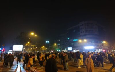 Útblokáddal emlékeztek a balesetben elhunyt taxisra Újvidéken