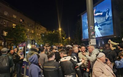 Incidensek a haladók szimpatizánsai és a tüntető polgárok között Zimonyban