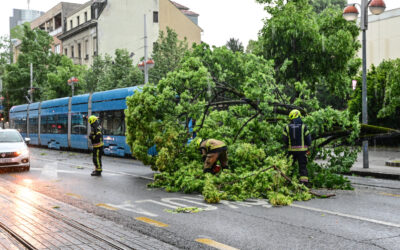 Vihar tombolt Zágrábban, egy személy megsérült