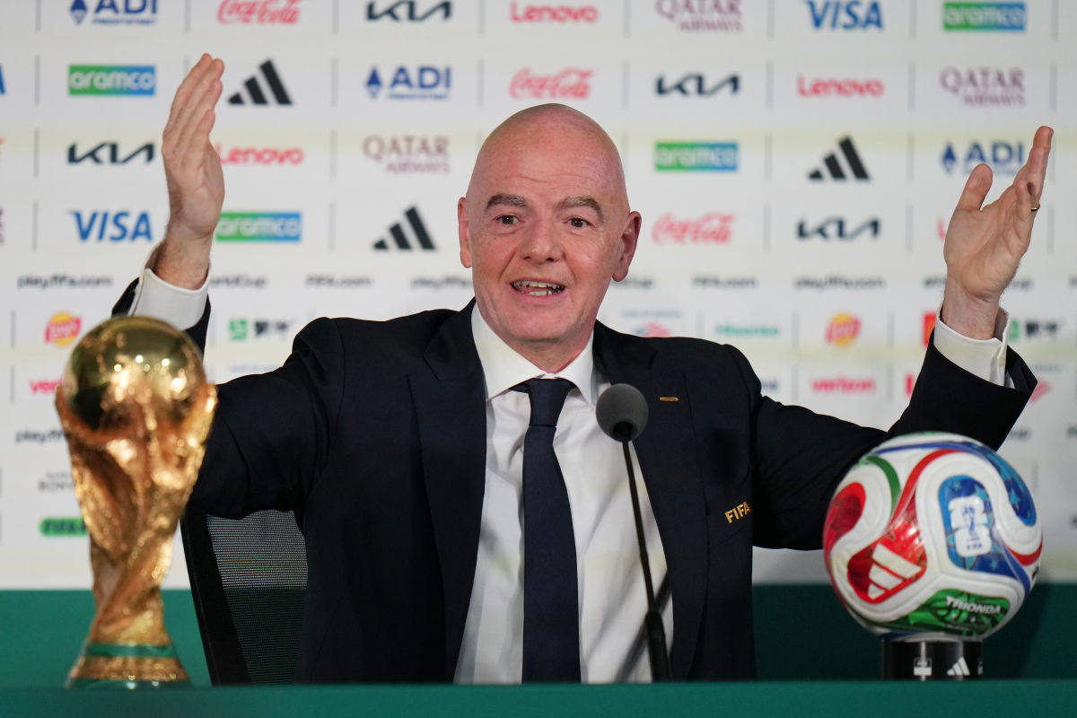 Gianni Infantino, a FIFA elnöke (AP Photo/Eduardo Verdugo)