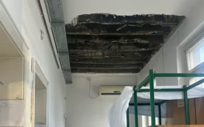 Leomlott a plafon a Vajdasági Egyetemi Klinikai Központ egyik részlegén