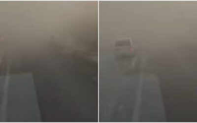 Porvihar tombolt az M1-esen (videóval)