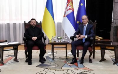 A kétoldalú kapcsolatokról és az ukrajnai helyzetről tárgyalt Zelenszkijjel a szerb kormányfő