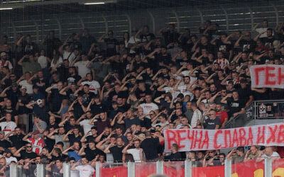 A háborús bűnöst éltető molinók miatt eljárást indít az UEFA a C. zvezda ellen