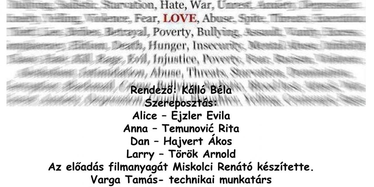 <span class="entry-title-primary">Patrick Marber: Közelebb (Closer)</span> <span class="entry-subtitle">Topolya, Művelődési Ház kiállítóterme, február 26. Kezdés: 20.00</span>