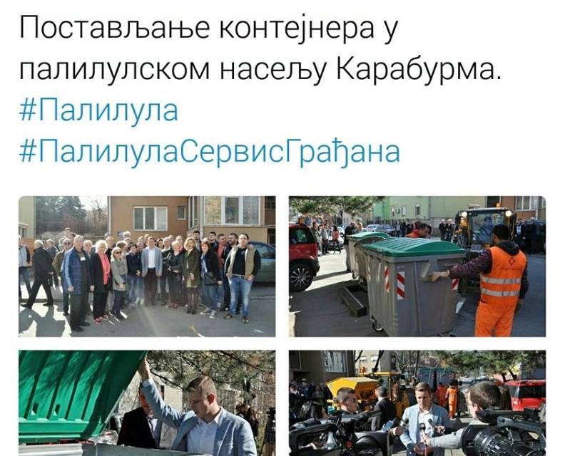 A szerb jelen: közös fotó, kukaátadás és sajtótájékoztató