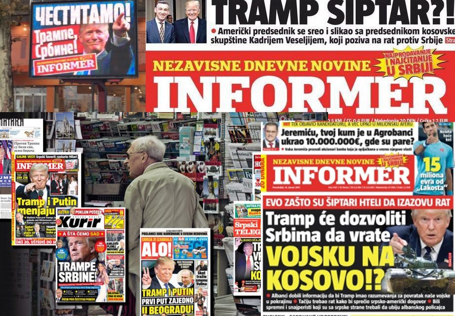 Lebukott: Trump eddig szerb volt, most már „siptár”