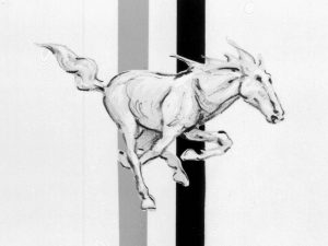 Clark első musztángjelvénye túl magasra sikeredett