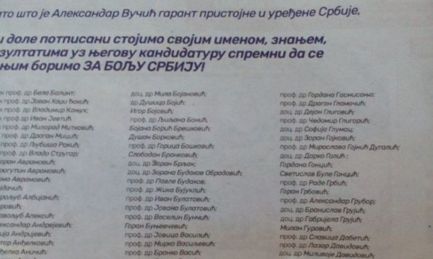 Szégyenkeznek a Vučićot támogató tanáraik miatt