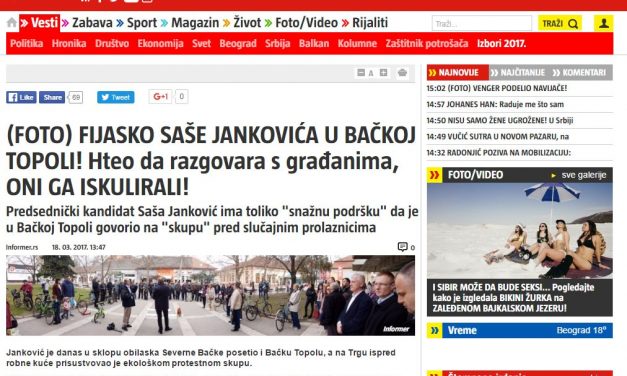 Janković helyett magát járatta le az Informer