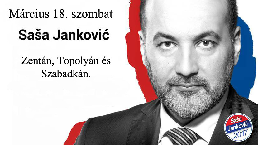Szombaton Észak-Bácskában kampányol Saša Janković